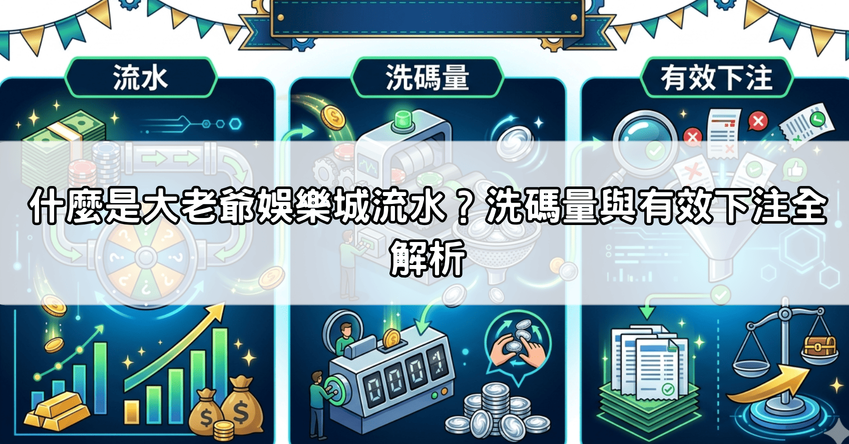 什麼是大老爺娛樂城流水?洗碼量與有效下注全解析